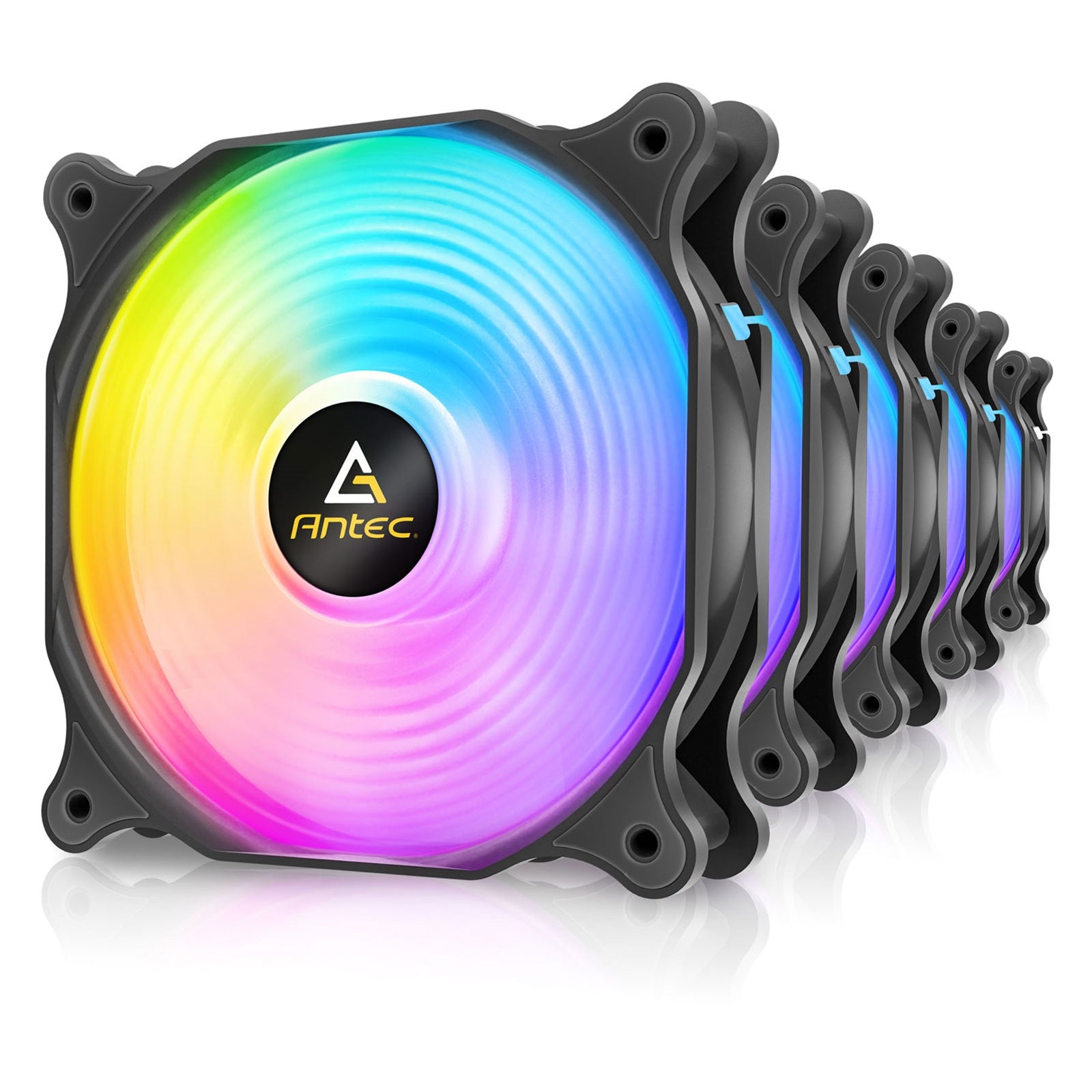 Antec F12 Racing ARGB 120mm PWM Fan 3-Pack - Hydraulic Bearing Antec F12 Racing ARGB 120mm PWM Fan 3-Pack - Hydraulic Bearing